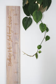 Loved beyond measure height chart quote whitewash recycled rimu personal name available