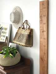Loved beyond measure height chart quote natural rimu personalisation available